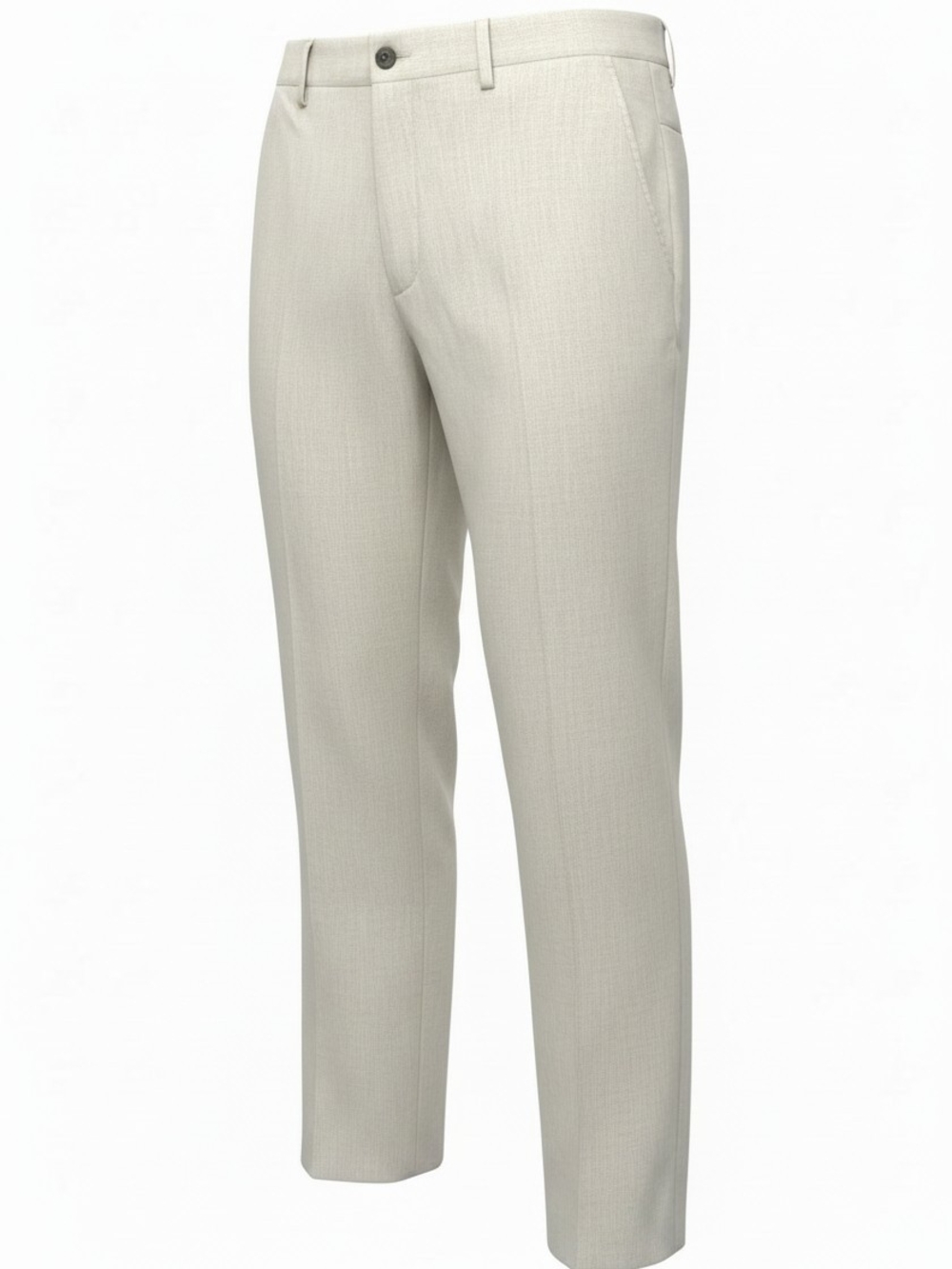 TASSO ELBA ISLAND | 100% Linen Natural Beige Dress Trousers Pants Zipper | 40T